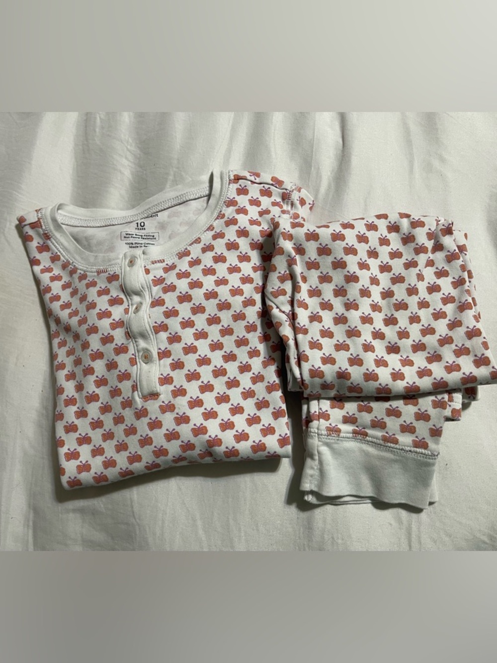 Roller Rabbit Girls Size 10 years Butterfly Pajama set